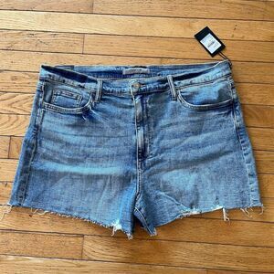 Joe's Jeans Women's High Waist Frayed Denim Shorts Blue Size 34